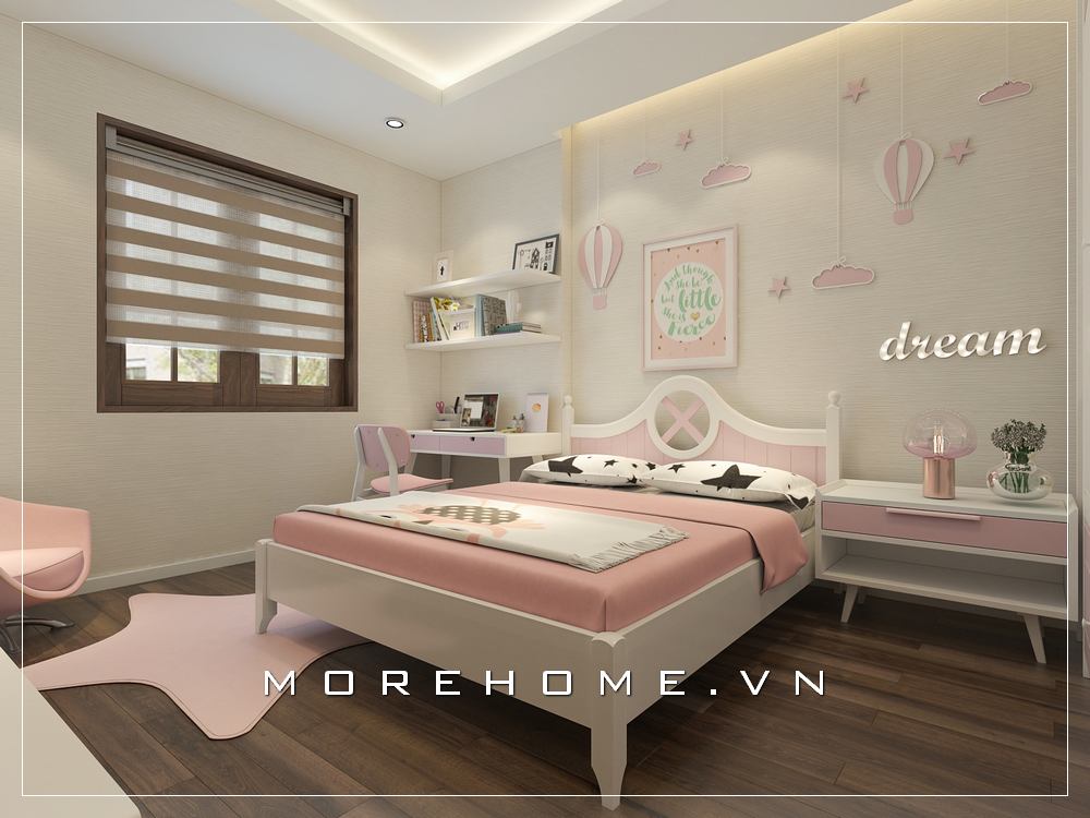 Giường ngủ chung cư gỗ tự nhiên